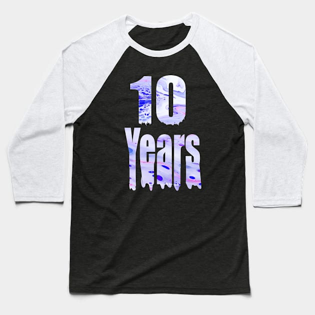 10 Years Baseball T-Shirt by Yous Sef